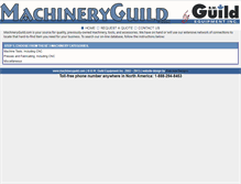 Tablet Screenshot of machineryguild.com